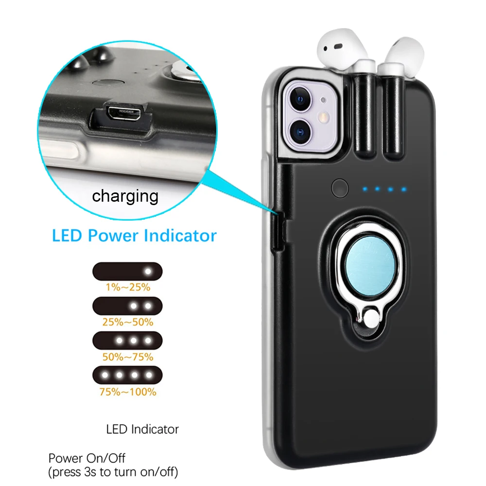 For iPhone SE 2020/SE2 4.7 Inch Case 11 Pro Max Xs Xr X 8 7 6 6s Plus AirPods 1 2 Charging Dropshipping |