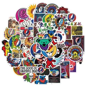 103050pcs grateful dead rock singers stickers for skateboard bicycle car laptop computer phone diy waterproof graffiti sticker free global shipping