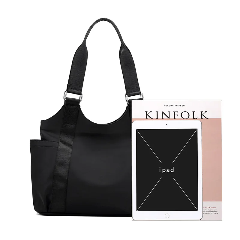 

New Fashion Tote Bag 2020 women trend Bag Large Capacity Oxford Women Handbag Brand Design Solid Big Female Shoulder Bag