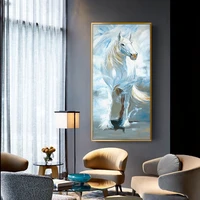 100handpainted abstract horse oil paint on canvas art oil painting gift home decor living room wall adornment picture freeshipp
