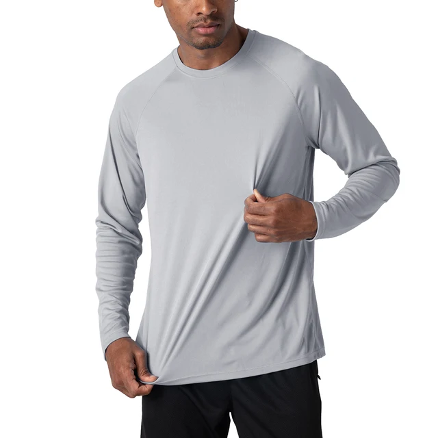 

Men's sunscreen T-shirt long-sleeved breathable and quick-drying three-way protection