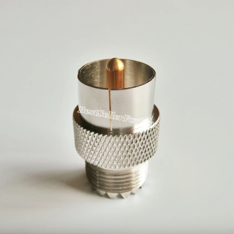 

1Piece UHF SO-239 Female SO239 To PL-259 Male Connector Quick PUSH-ON Slide-on Adapter