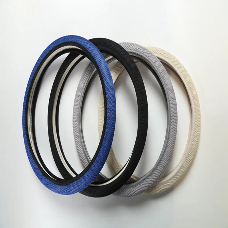 New Four Seasons Universal Sandwich Set Ice Silk steering wheel cover Steering Wheel Cover 38CM Wear-resistant | Дом и сад