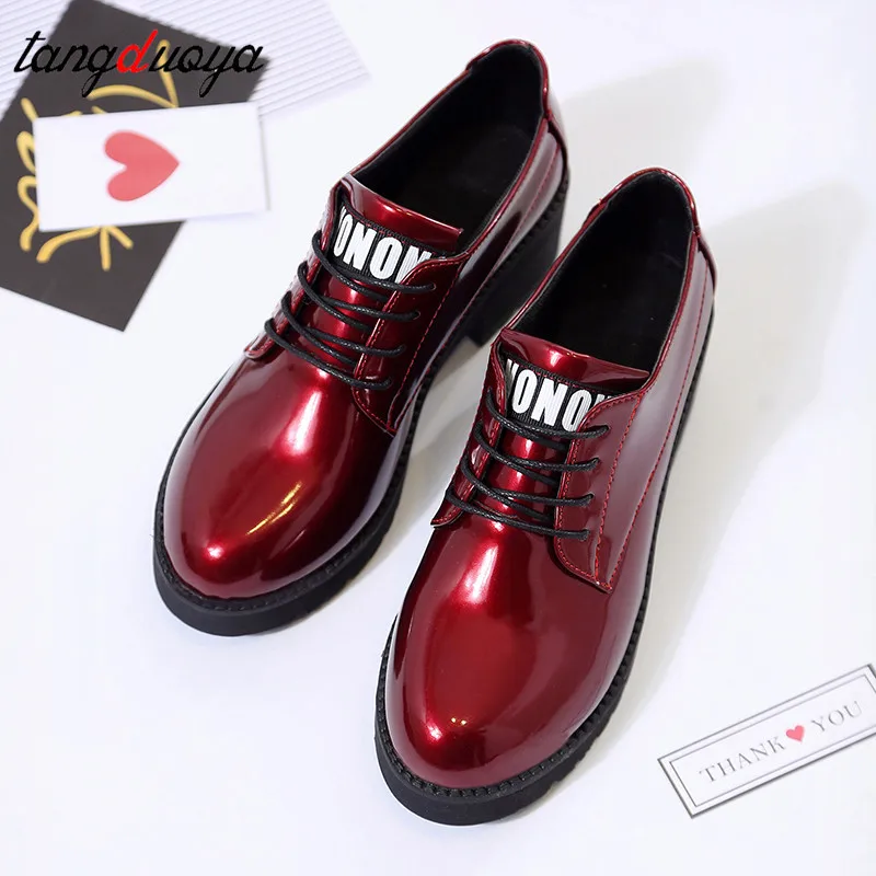 Туфли оксфорды женские из экокожи винтажные на шнуровке лоферы повседневные