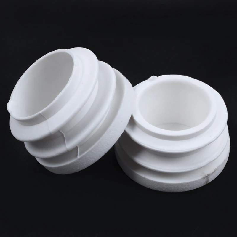 New-4 Pcs 19mm Dia Plastic Blanking End Cap Tubing Pipe Inserts Bung White |