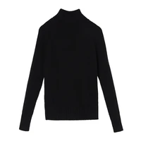 bogeda cashmere sweater women turtleneck black thick pullover natural fabric soft warm high quality free shipping