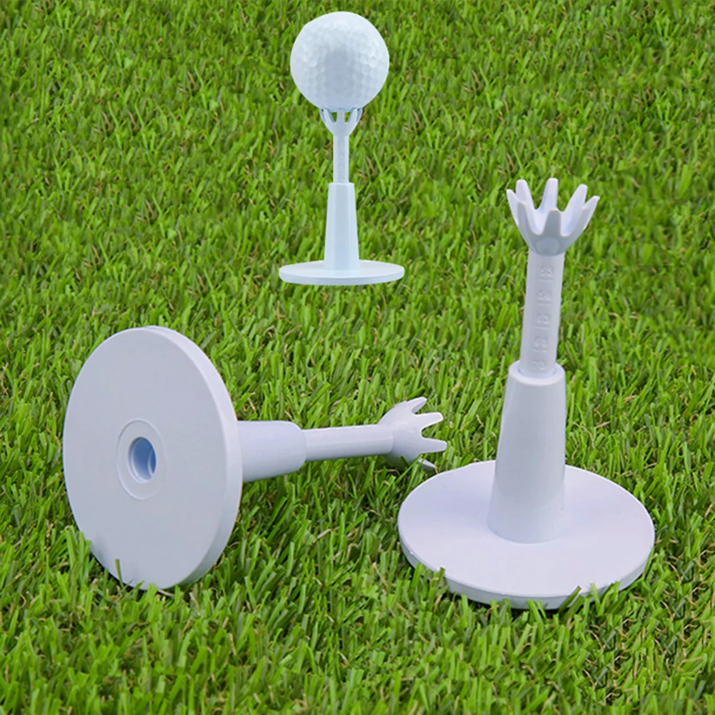 

2pcs Adjustable Golf Ball Tee Holder Telescopic Golf Training Practice Tool Golf Training Ball Tee Golf Ball Holder Practice Aid