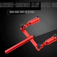 double fishing rod holder for box chair adjustable turret toldable bracket widens the gimbal high strength alloy tools