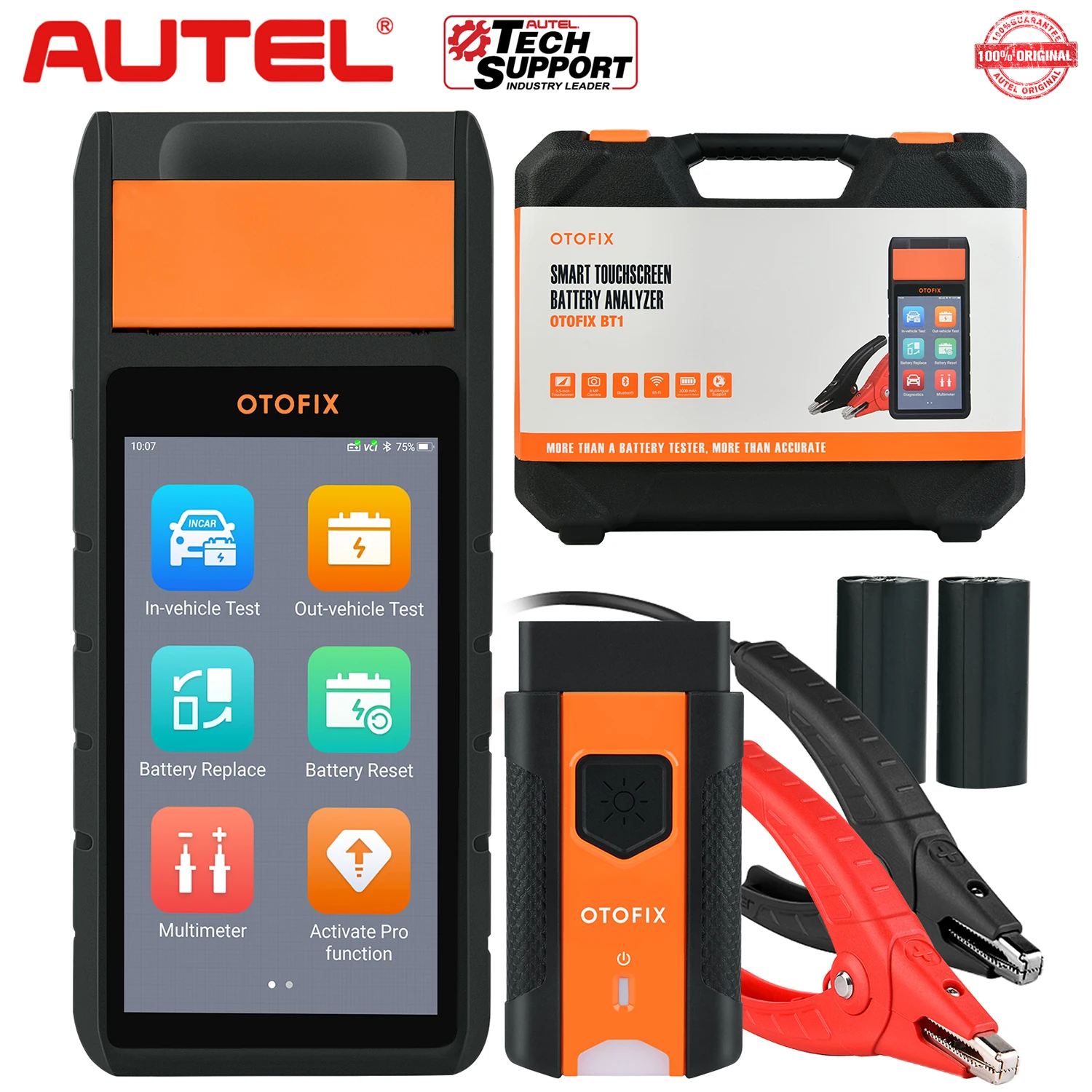 

2021 новейший Autel OTOFIX BT1, электрический анализатор BMS, полный диагностический инструмент системы, OBD2 VCI, поддерживает регистрацию батарей