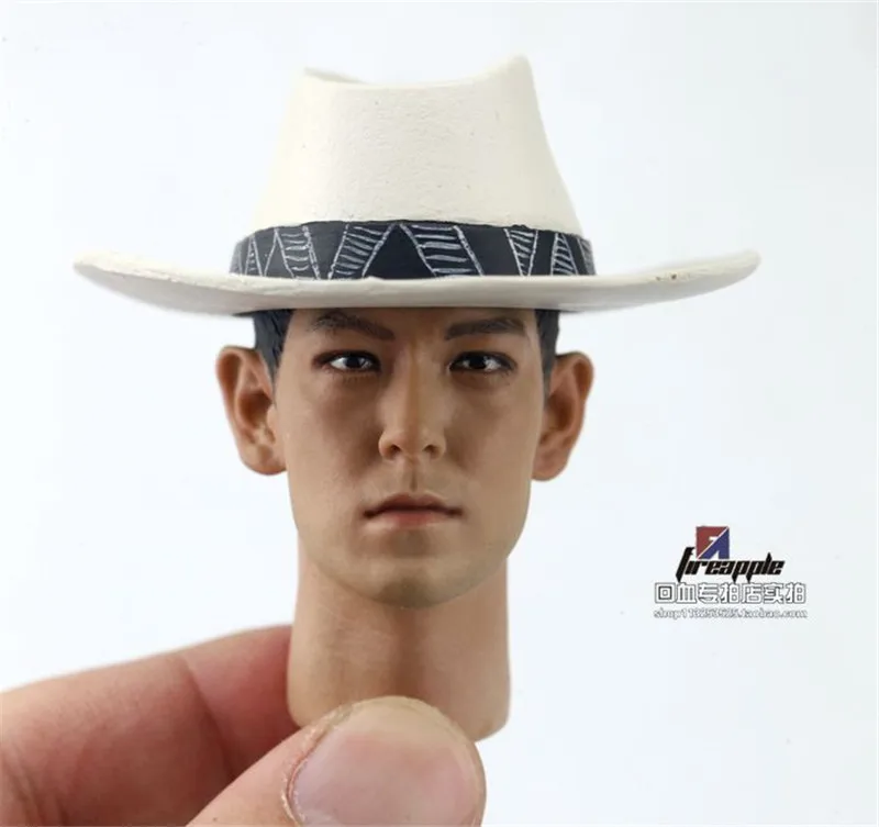 Мужская скульптура в масштабе 1/6 голова солдата bigbang Корейская звезда с шляпой