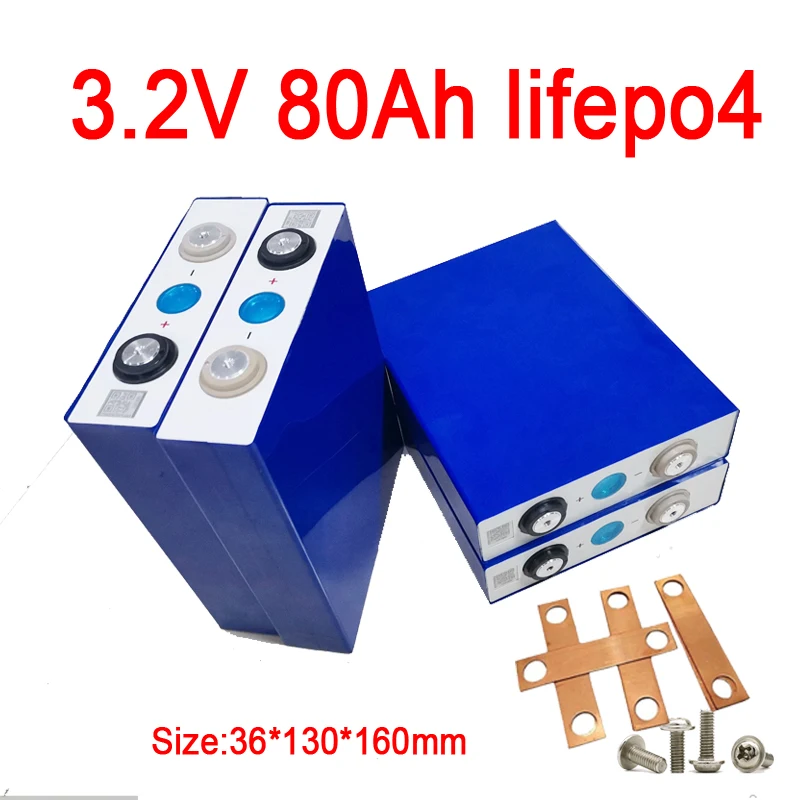 GTK 24 шт. 3 2 В 80Ah lifepo4 батарея для DIY в 72 36 400AH инвалидная коляска солнечной энергии