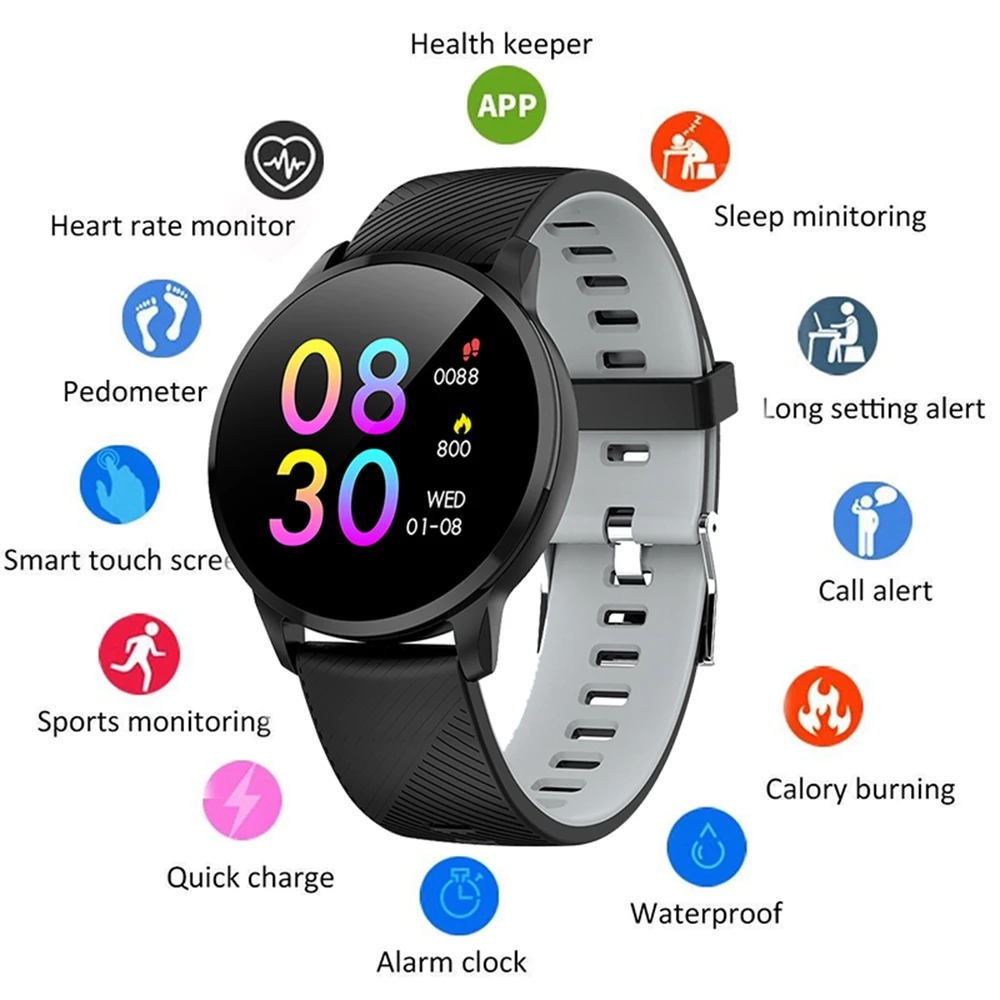 CY16 спортивные Смарт часы для мужчин и женщин трекер активности IP67