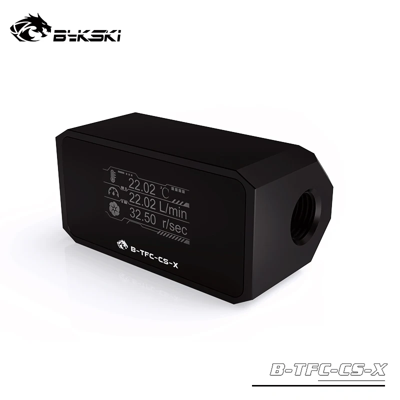 BYKSKI G1/4 ''радиатор температурный манометр водный охладитель OLED цифровой