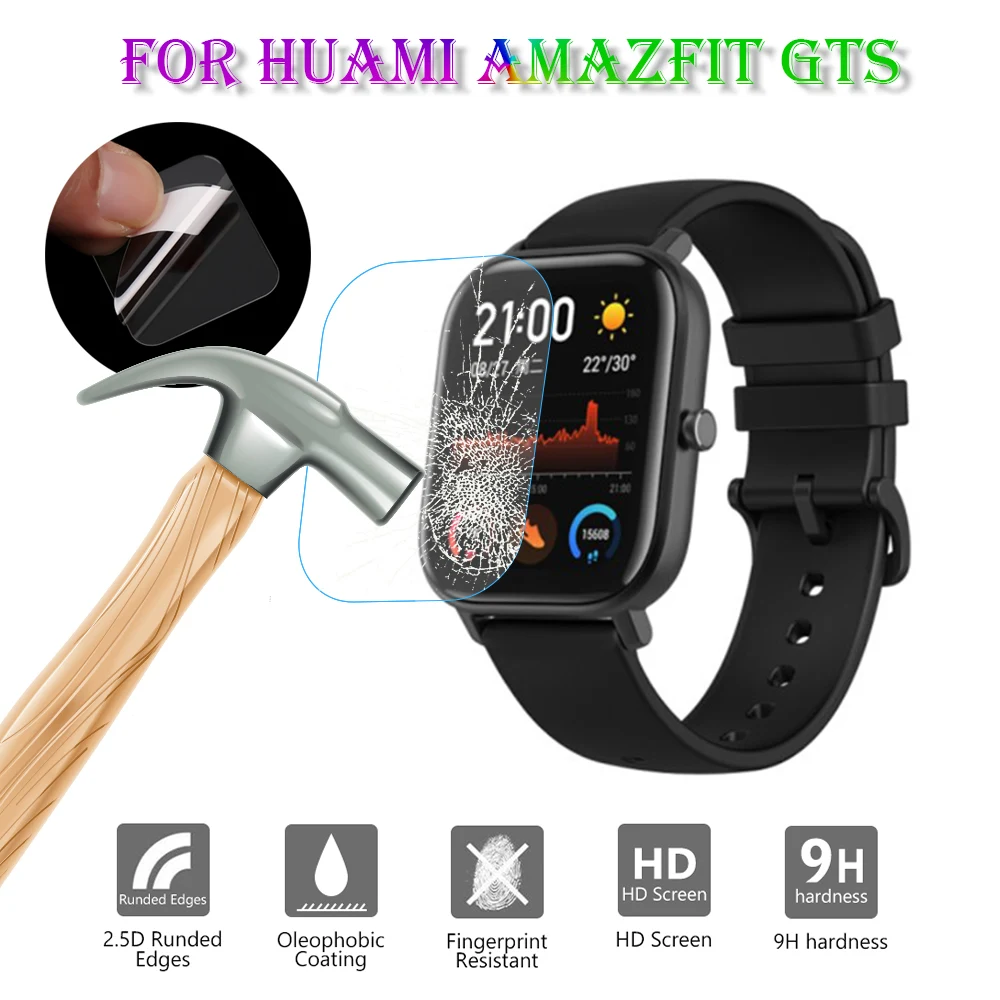 1 шт. защитная пленка из закаленного стекла для умных часов Huami Amazfit GTS