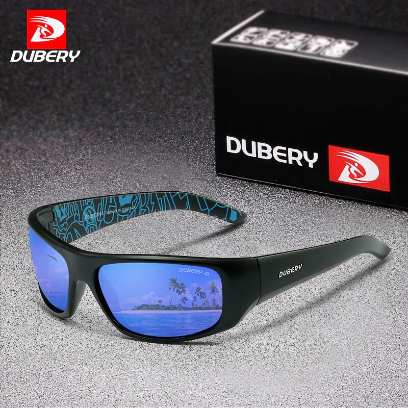 

DUBERY New Mens Sports Polarized Sunglasses for Men Outdoor Fishing Driving Eyewear Luxury Mirror Shades Glasses UV Protection