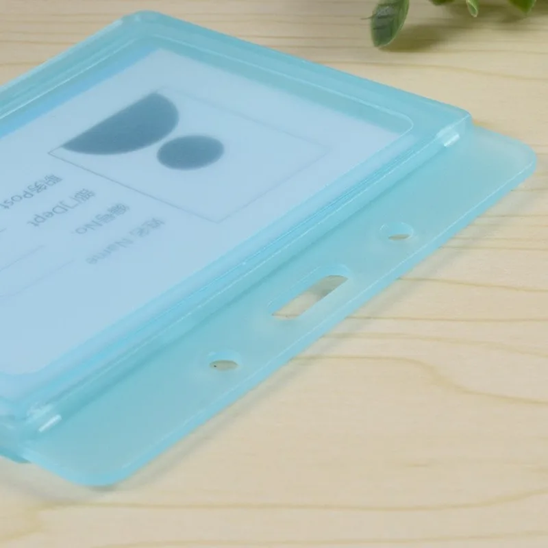 1 шт пластиковые прозрачные персонал работает держатель карты горизонтальная