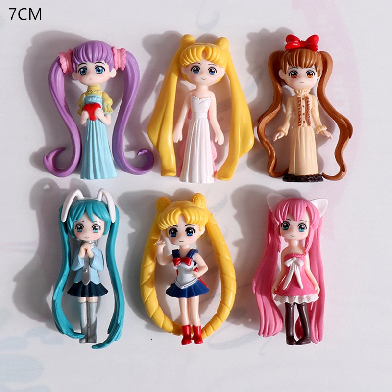 Anime Doll Pink Sakura Hatsune Miku PVC Action Model Cute Beautiful Girl Collection Gift Child's Toy | Игрушки и хобби