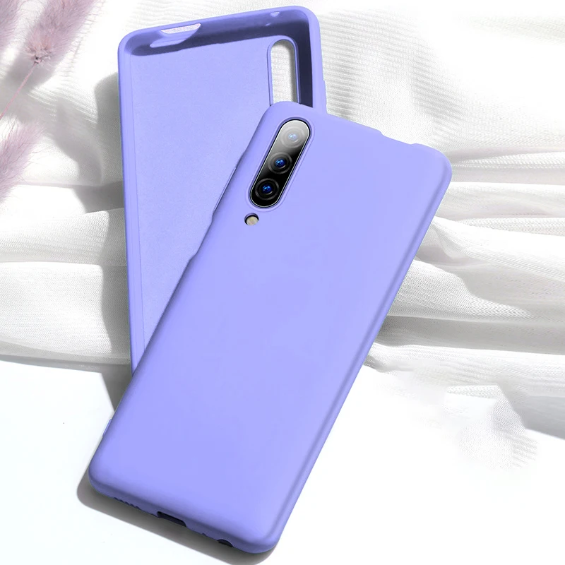Мягкий жидкий силиконовый чехол для huawei Honor 8X 9X Global HONOR 10i 20 Pro 20s 10 Lite 8A 8S 9 8 V10 V20 тонкий силиконовый чехол - Цвет: Фиолетовый