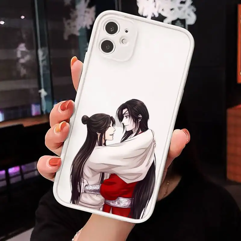 

Anime Tian Guan Ci Fu Chinese style Phone Case matte transparent For iphone 7 8 11 12 plus mini x xs xr pro max cover