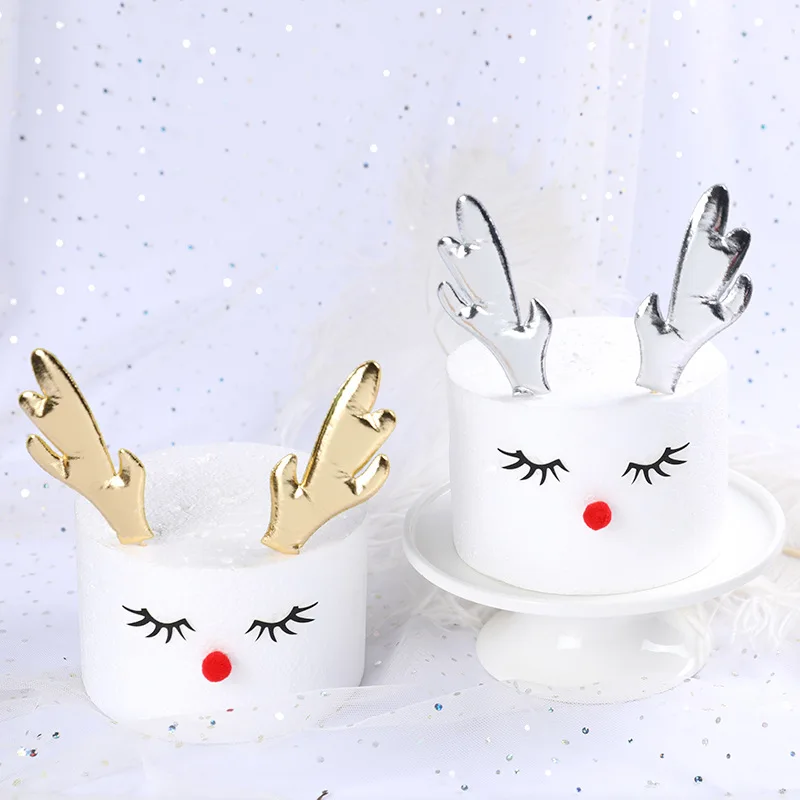 Флаги для торта милый Санта Клаус выпечки тортов Рождественское украшение