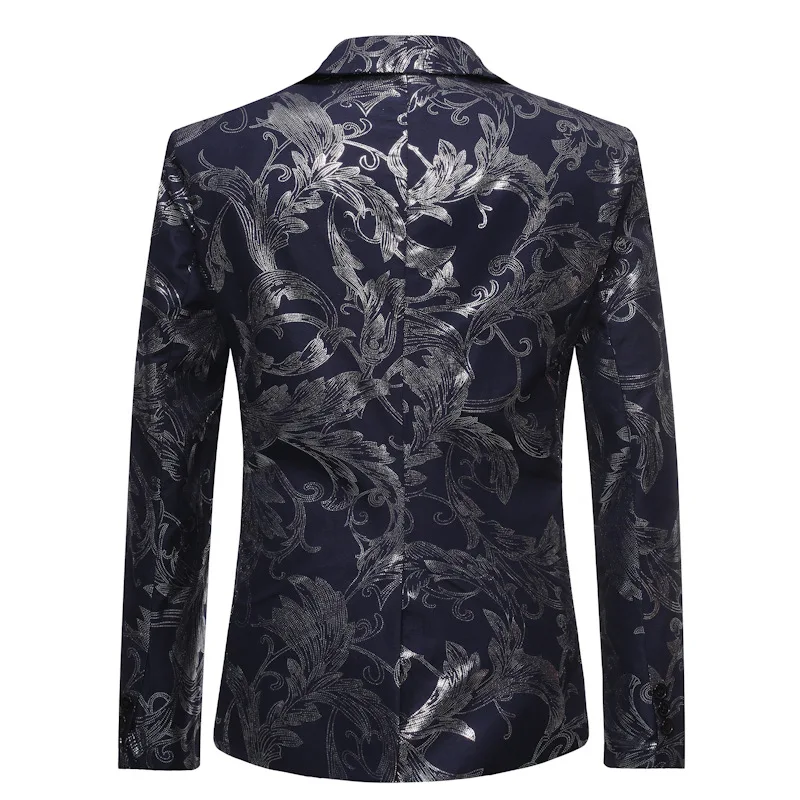 

2019 new men bronzing leisure suit thin fashion suits