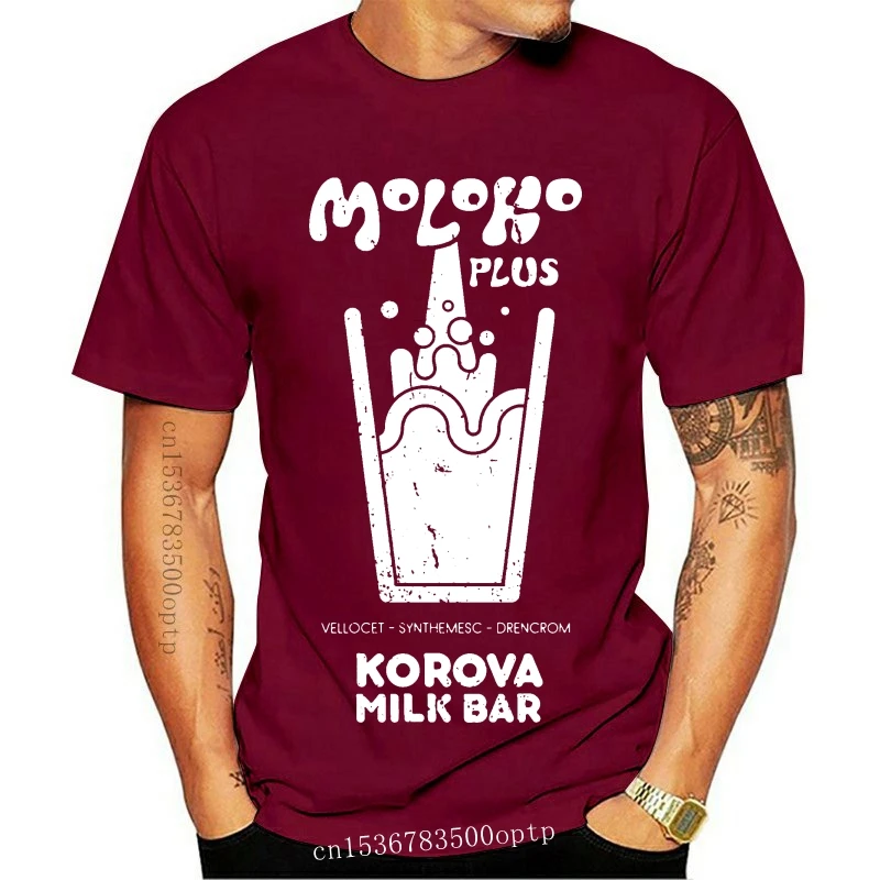 

New Clockwork Orange T Shirt Moloko Plus A Clockwork Orange T-Shirt Fashion Cute Tee Shirt Short-Sleeve 100 Cotton Man Print Tsh