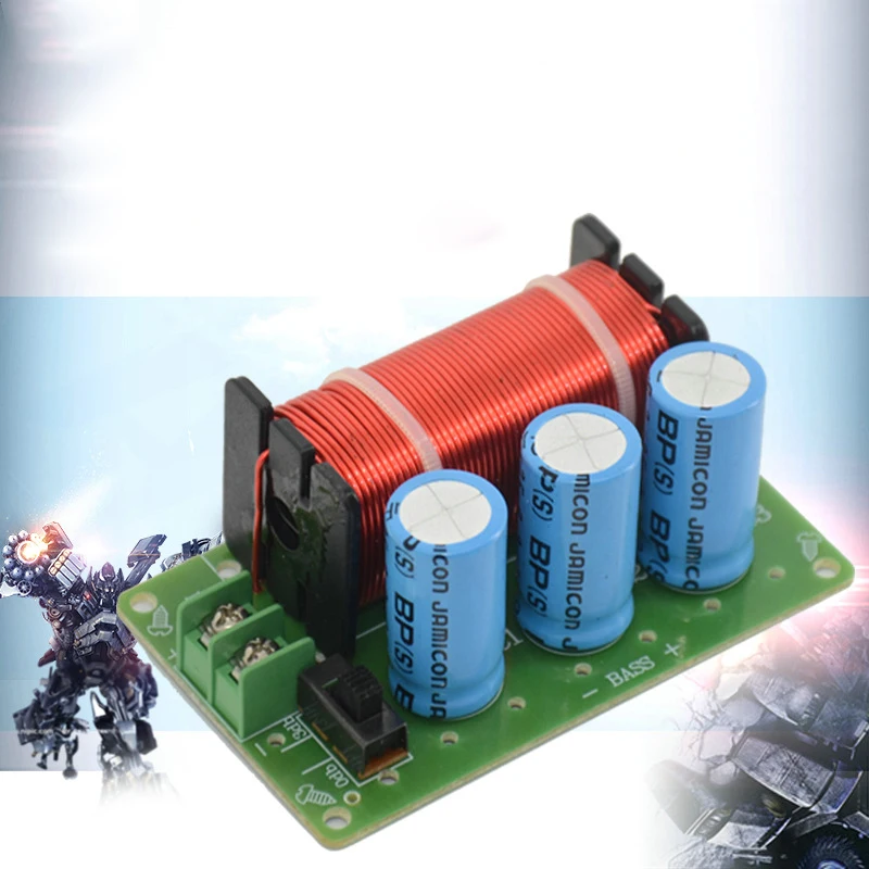 

200W Pure Bass Speaker Crossover 1 Way Frequency Divider for 5 inch-10 inch Speaker