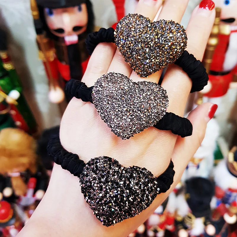 

1 шт. темпераментная любовная форма головной убор вспышка простая головная повязка веревка для волос как резинка Женская резинка для волос