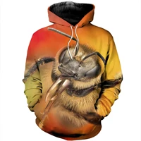 mens hoodie bees 3d printed casual cosplay animal autumn unisex hoodi dropship 3d zipper pullover funny womens sweatshirt