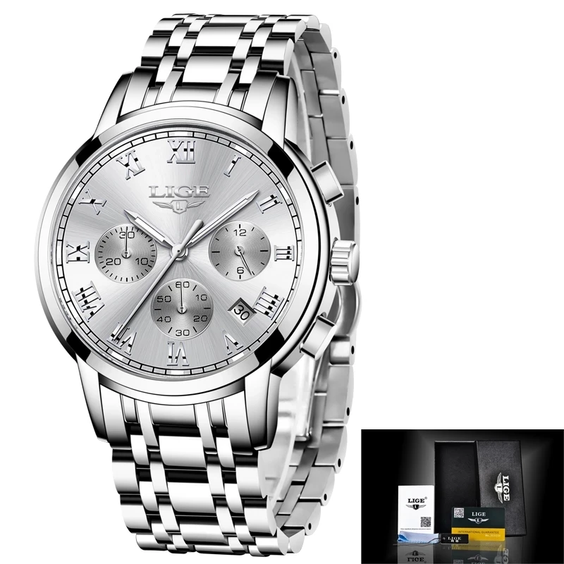 

LIGE New Fashion Women Watch Top Brand Luxury Creative Watch Ladies Waterproof Quartz Date WristWatch Relogio Feminino 2021+Box