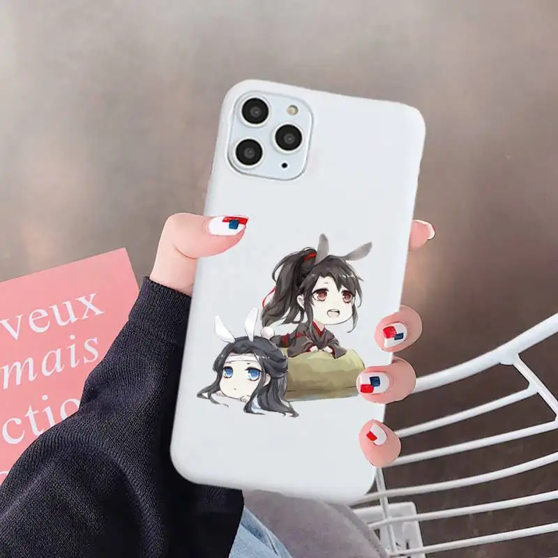 

Mo Dao Zu Shi anime Phone Case Candy Color for iPhone 6 7 8 11 12 s mini pro X XS XR MAX Plus