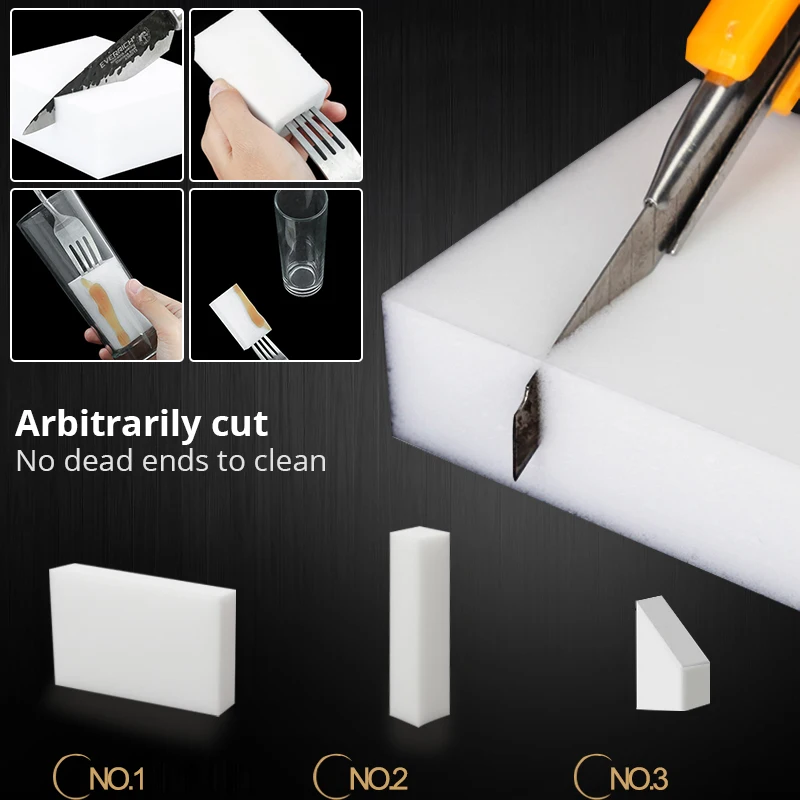 100 шт./лот белая волшебная губка ластик Меламиновый очиститель