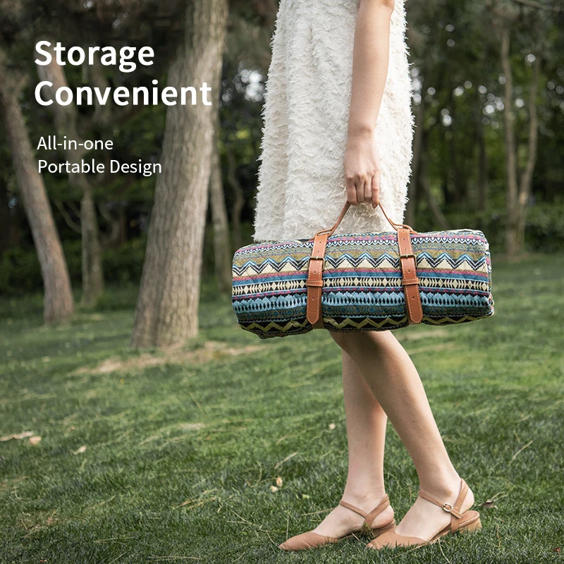 Плед для пикника Naturehike портативный складной хлопковый коврик утолщенный