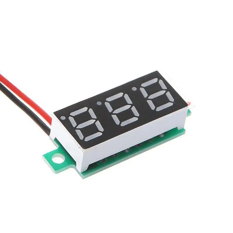 0 28 дюймов Dc 12v Мини ЖК дисплей Цифровой вольтметр Напряжение метр Панель вольт