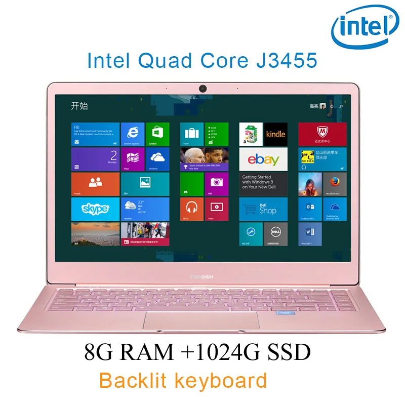 J34558G1024G J3355/J3455/J4105 1" ноутбук 8G DDR4 ram 1 ТБ SSD металлический корпус лазерная гравировка вашего языка клавиатура с подсветкой - Цвет: J34558G1024G
