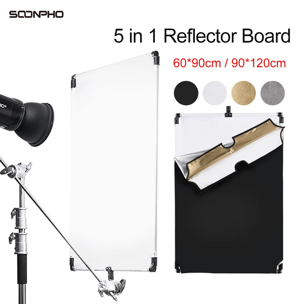 Рассеиватель для фотосъемки soonphon Sun Scrim 5 в 1 черный серебристый золотой белый