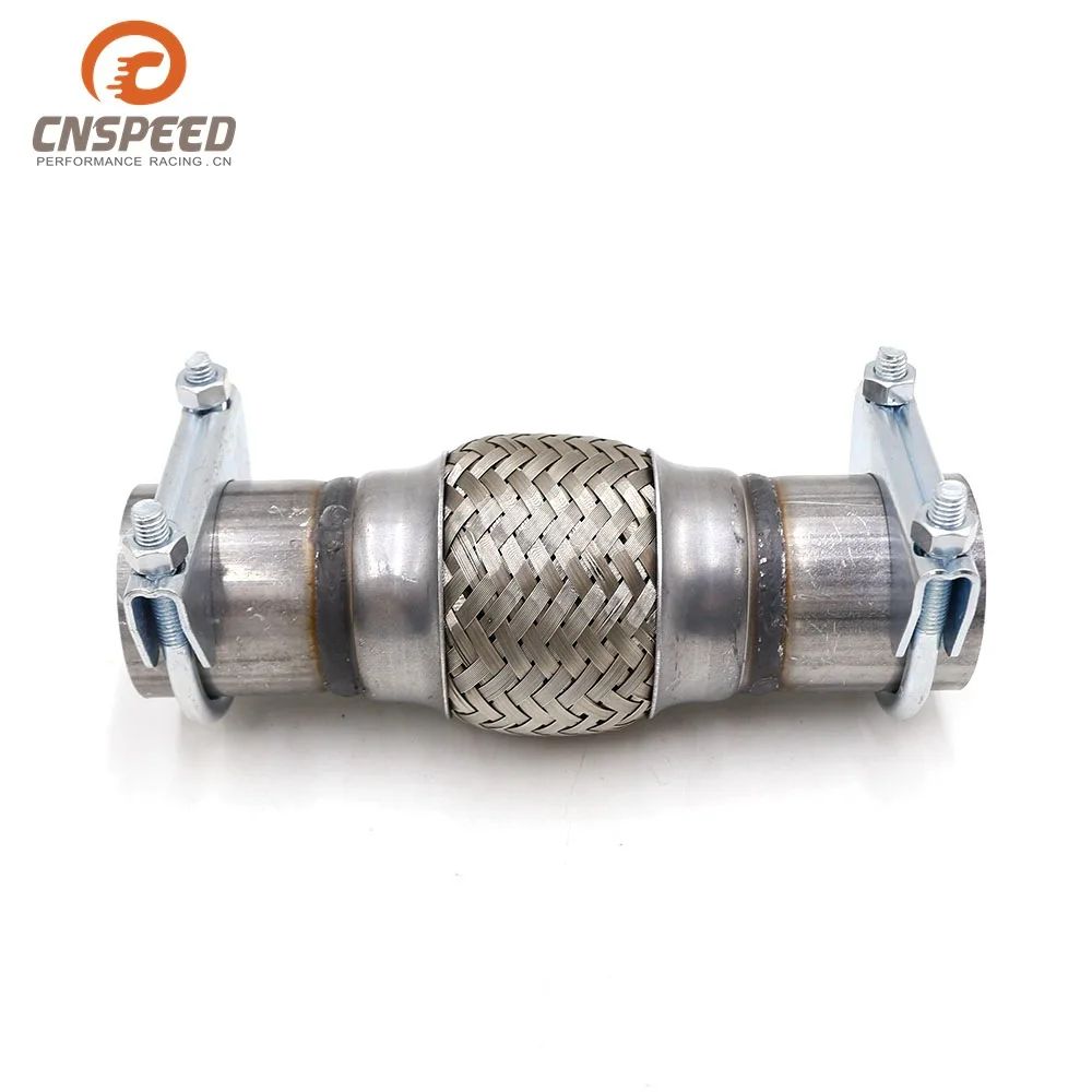 Car Modified Stainless Steel Exhaust Pipe Parts 50*100*200 Double Layer Weaving Corrugated Tube