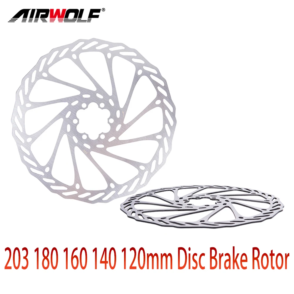 

AIRWOLF 6 Bolts Bike Disc Brake Rotor Pads 203 180 160 140 120 mm MTB Road Bike Hydraulic Disc Brake Pads Bicycle Accessories