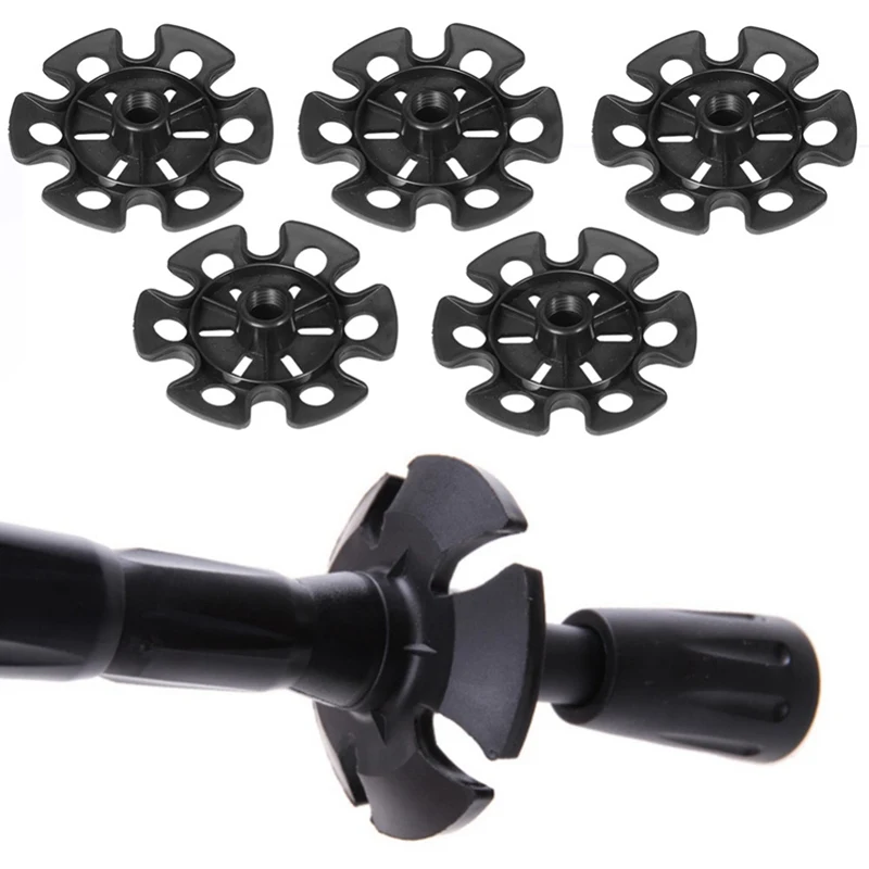 

5pcs Alpenstock Hiking Poles Accessories Rubber 87mm Snow Support Hiking Poles Mud Tray Climbing Trekking Poles Accessory