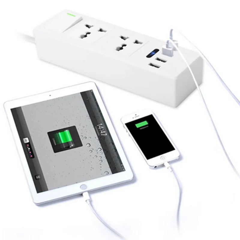 Удлинитель USB свинцовая лента питания 4 мульти зарядное устройство 2 ходовая
