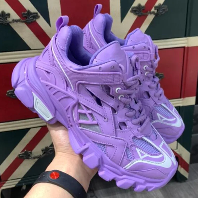 

Кроссовки женские спортивные сетчатые, дышащие, на толстой подошве, однотонные, повседневная обувь для бега, Ретро стиль, 2021