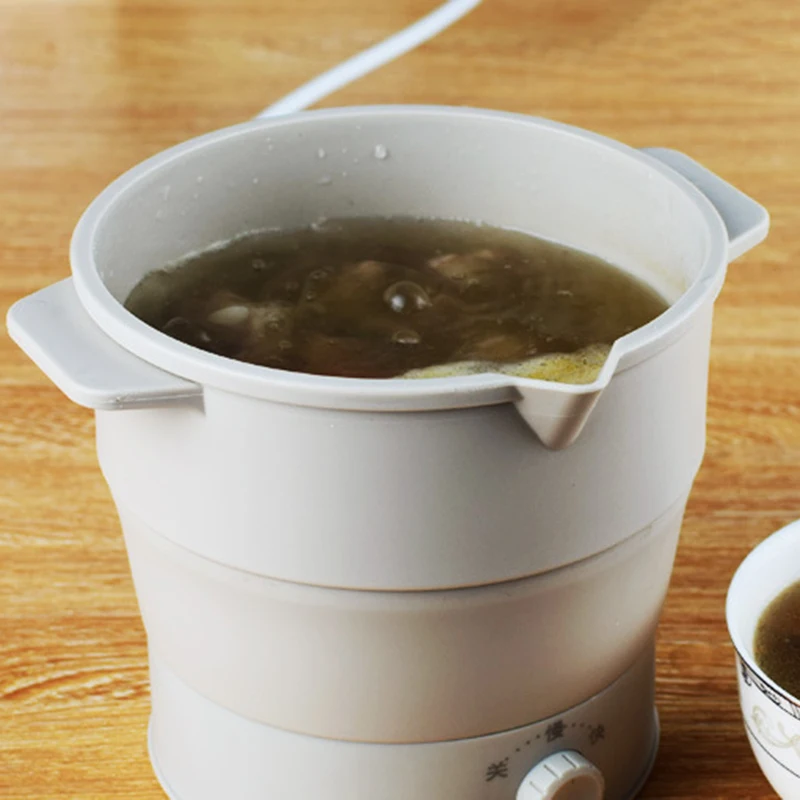 220 В складной электрический чайник Силиконовый портативный дорожный для воды