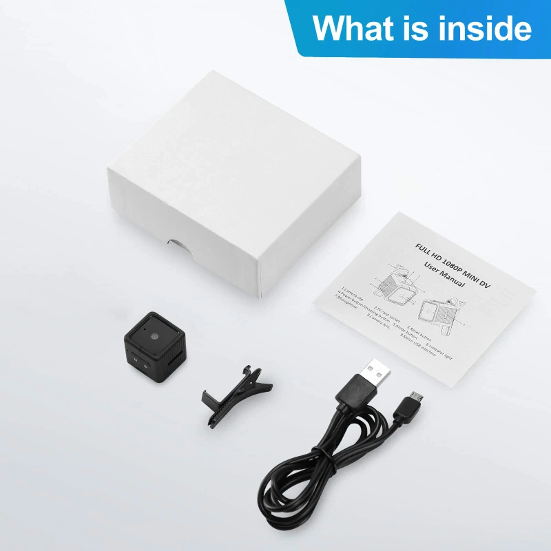 Невидимая мини-камера DS07 1080P с подсветкой звука камера наблюдения ночным