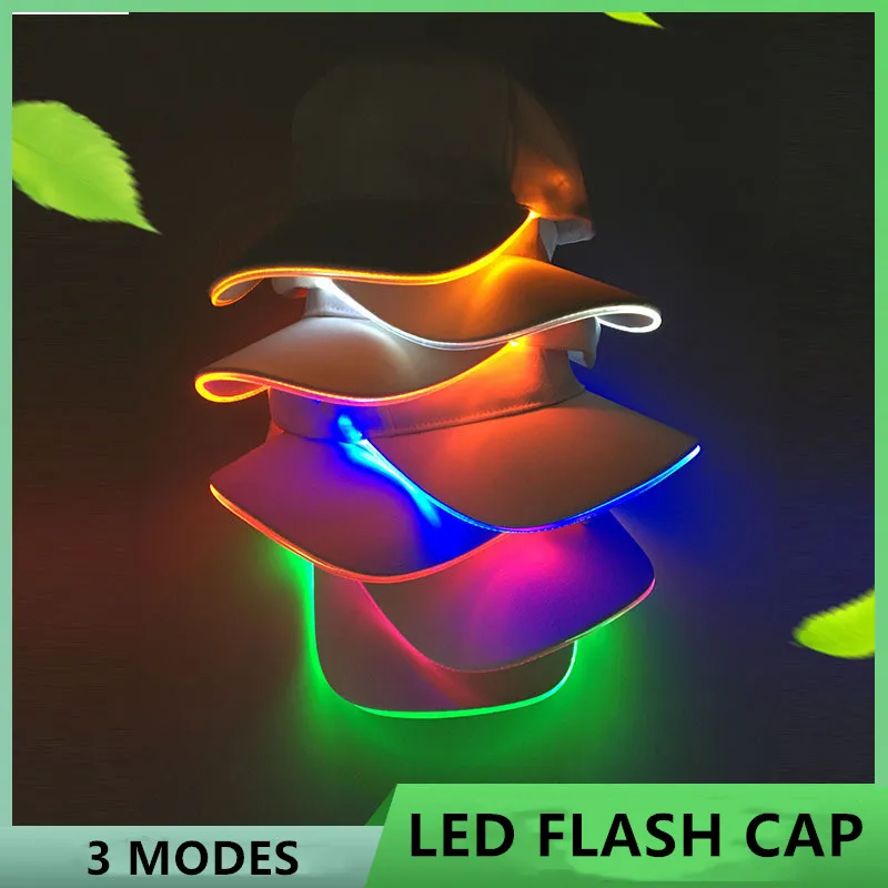 Новый модный светодиодный светильник со вспышкой бейсбольная кепка ed светящаяся
