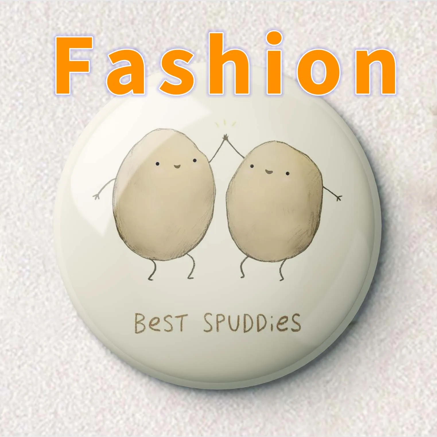 

Best Spuddies nzj Soft Enamel Pin Women Lapel Pin Brooch Fashion Jewelry Lover Cartoon Badge Collar Hat Gift Clothes Creative