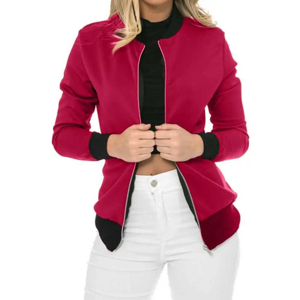 Женская куртка с капюшоном однотонная бомбер в стиле Харадзюку 2019|Женские