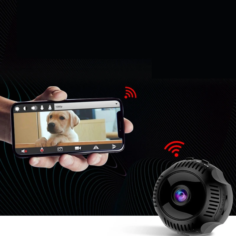 MOOL новая мини камера HD 1080P ночное видение маленькие микро-Видео Часы Wifi IP корпус с