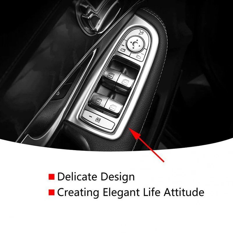 4 шт. комплект кнопки оконного подъемника ABS для Mercedes Benz GLC C Class W205 X253 2015 2020