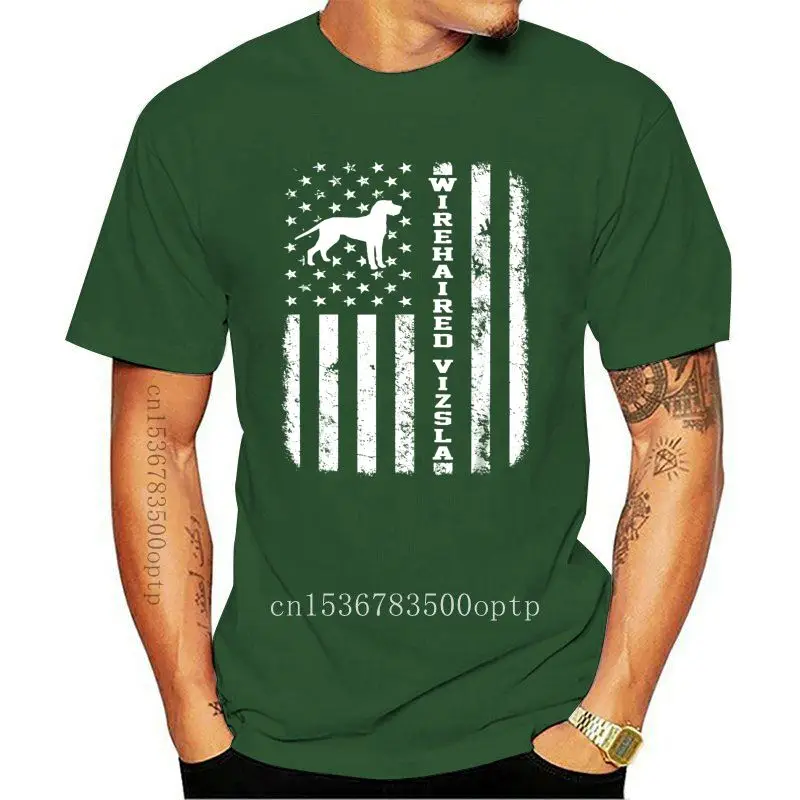 

2020 Fashion Men T shirt Wirehaired Vizsla Flag Gift T Shirt For Dog Lovers