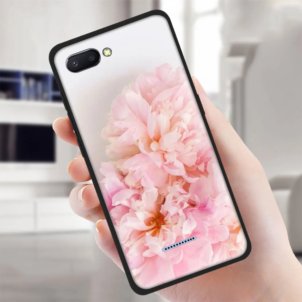 Мягкий силиконовый чехол IYICAO с розовыми розами и пионами для Xiaomi Redmi Note 4X5 6 7 8 Pro 5A